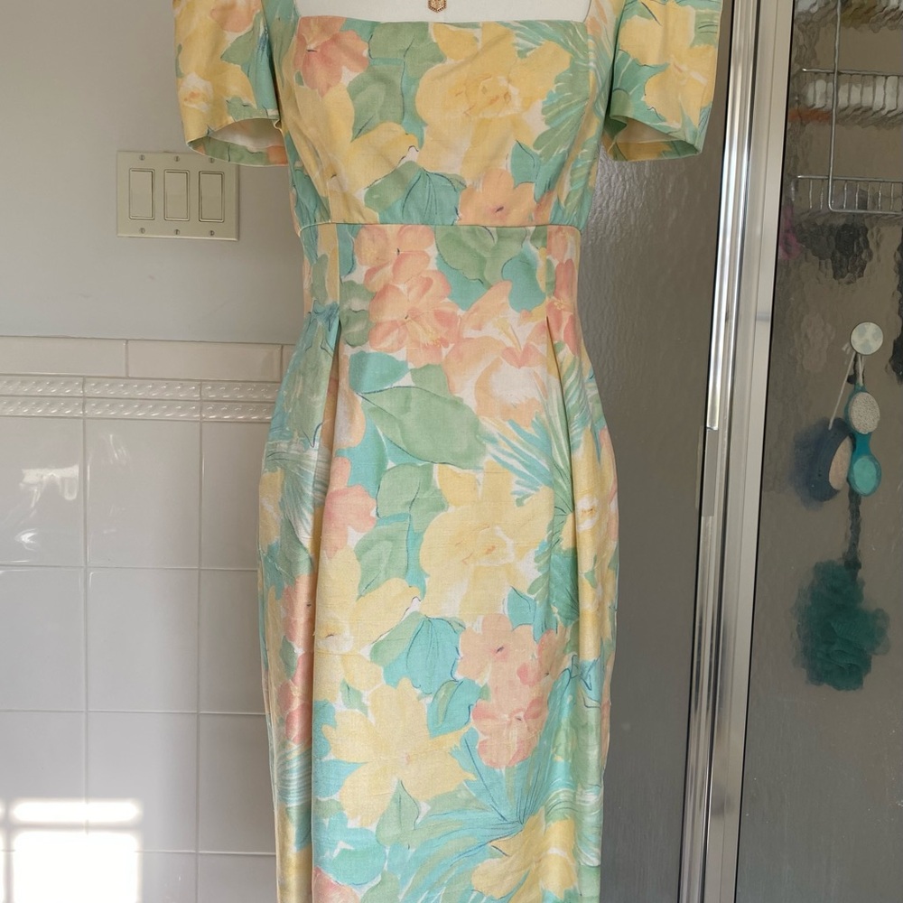 Vintage Silk Sheath Dress